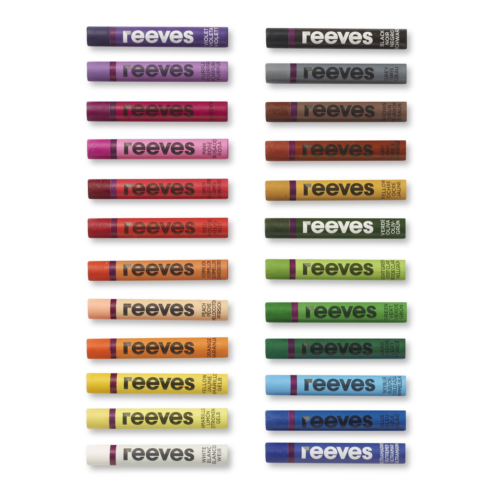 Reeves - 18 Oil Pastels Starter Set (Oil Pastels, Pencil, Drawing Board) NEW