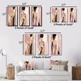 thumbnail image 4 of Designart "Elegant Woman in Pink and Gold III" Woman Avant-Garde Wall Art Set Of 3 - Glam Pink Gallery Wall Set For Home Decor, 4 of 6