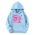 thumbnail image 5 of 67 Niños con capucha Niñas 6 7 Meme Sudadera cómoda manga larga Suéteres divertidos 6 7 Número impreso Novedad manga larga con capucha Suéter de moda cómodo once once hoodie (Azul celeste,9-10 años), 5 of 5