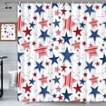 thumbnail image 3 of Rideau de Douche Décoratif pour la Fête de l'Indépendance Collection Patriotique Rideau de Douche Doublure de Rideau de Douche Résistant à la Moisissure, 3 of 3