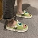 thumbnail image 4 of Zapatillas de lino para mujer para interior de verano, transpirables y sin olor, silenciosas para los pies y el suelo, de algodón para primavera y otoño., 4 of 5