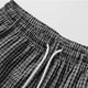 thumbnail image 5 of Ceisia Summer Men's Casual Striped 5 Inch Beach Shorts Quick Dry Drawstring Waist Swim Trunks with Pockets Black L Gifts, 5 of 8