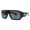 Matte Black (Locs Logo), variant on Sunglasses Men's Shiny Black Geometric Square Gangster Hip Hop UV 400