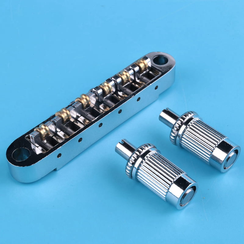 4X Silver Tune-O- Electric Roller Saddle Bridge Lp Electric Guitar Bridge Korea