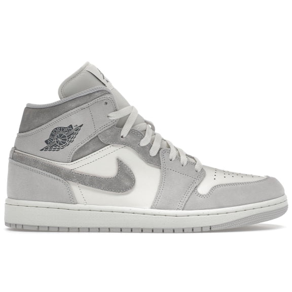 Jordan Men's 1 Mid SE Neutral Grey Sail Basketball Shoes, from StockX