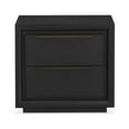 thumbnail image 3 of HFO Avery 2-Drawer Modern Wood Night Stand with USB Port in Black, 3 of 9