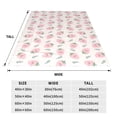 thumbnail image 3 of Sikiie Floral Strawberr Ultra-Soft Micro flannel Blanket Luxury All Seasons Warm Blanket for Bedding Sofa and Travel (4 sizes)-80"x60", 3 of 7