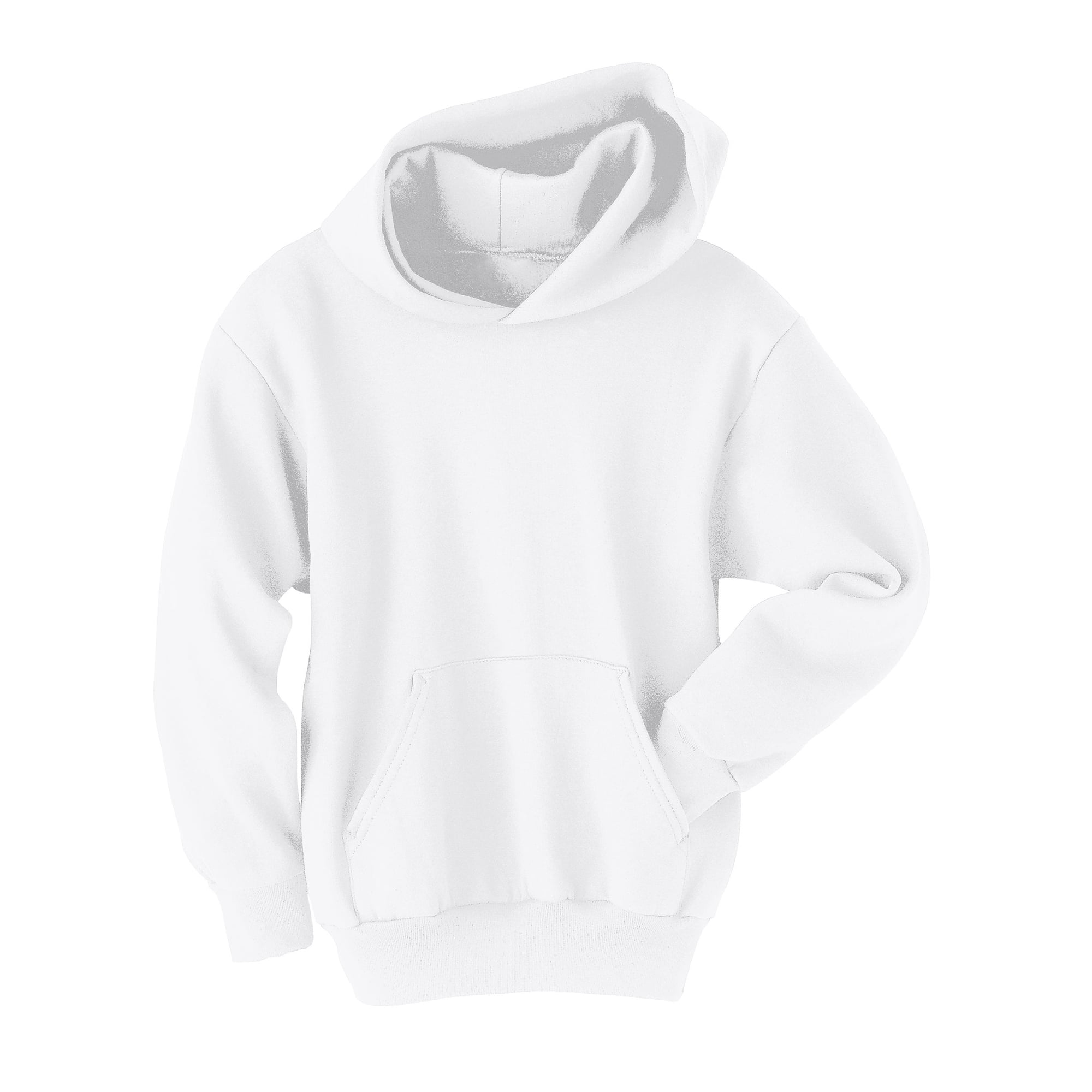 Hanes EcoSmart Kids Fleece Pullover Hoodie White S