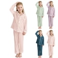thumbnail image 5 of Ydojg Pajamas For Girls Toddler Boys Winter Long Sleeve Pocket Tops Coat Pants 2Pcs Outfits Clothes Set For Children Clothes Homewear Comfort, 5 of 5
