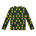 thumbnail image 6 of Kids Carnival Outfits 2 Piece Pajama Set Crew Neck Long Sleeve Tops Elastic Waist Pants Casual Print Suit (13 Years, Multicolor-C), 6 of 9