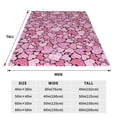 thumbnail image 3 of Balery Sweet Heart Manta de Felpa Suave y Acogedora – Cobija de Franela Aterciopelada para Cama, Lavable y Cálida para Sofá, Mascotas, Transpirable-80"x60", 3 of 7