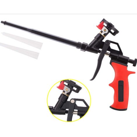 Pistolet à Mousse Professionnel - Poignée Ergonomique en ABS - Dosage Précis avec Gâchette à Ressort - pour Isoler Portes et Fenêtres