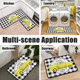 thumbnail image 1 of 2Pcs Kitchen Rugs and Mats Sets Non Skid Sets Lemon Truck Mats for Indoor Non Slip Waterproof Standing Kitchen Runner Mats 17\u201dx24\u201d+17\u201dx48\u201d, 1 of 5