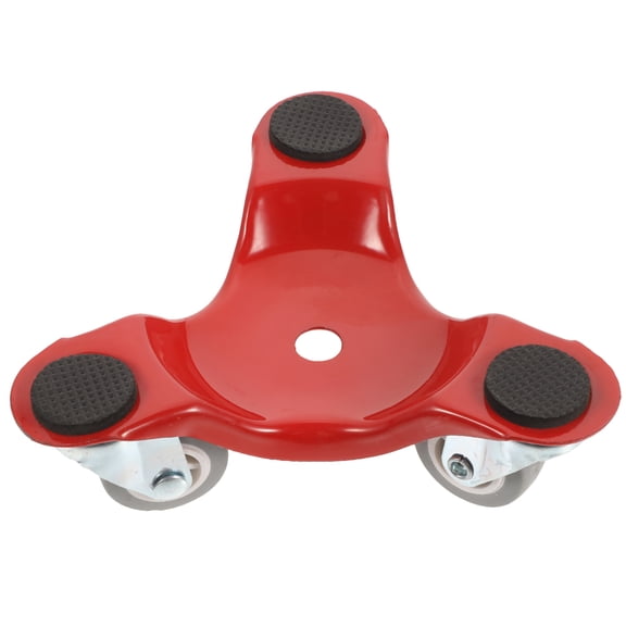 Pawsdot Furniture Mover Dolly Red Metal 3 Wheel Design for Labor Saving At Home