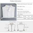 thumbnail image 5 of CAILDANL Half Shirts Layering for Women,Detachable Dickey Collar Blouse Half Shirts False Collar, 5 of 5