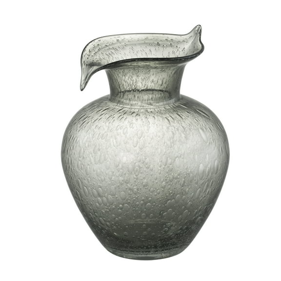 A&B Home Bowen Glass Vase - 7.5"W x 7.5"L x 10"H - Grey