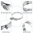 thumbnail image 3 of Uxcell 2Pack Worm Gear Drive Hose Clamps Constant Tension Adjustable Range 70-92mm, 3 of 4