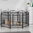 thumbnail image 4 of YIYADO 24" 8-Panel Metal Dog Playpen with Door, Foldable Heavy Duty Dog Fence Exercise Pen for Large Medium Small Dogs, Indoor Outdoor Pet Playpen for Yard, RV, Camping, 4 of 6