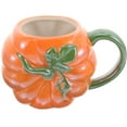 thumbnail image 2 of Pumpkin Shape Milk Cup Halloween Water Mug Coffee Mug Ceramic Coffee Mug with Handle, 2 of 5