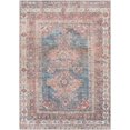 thumbnail image 3 of Mark&Day Washable Rugs, 6x9 McCordsville Traditional Coral Area Rug, Pink Blue Carpet for Living Room, Bedroom or Kitchen (6'7" x 9', Machine Washable), 3 of 10