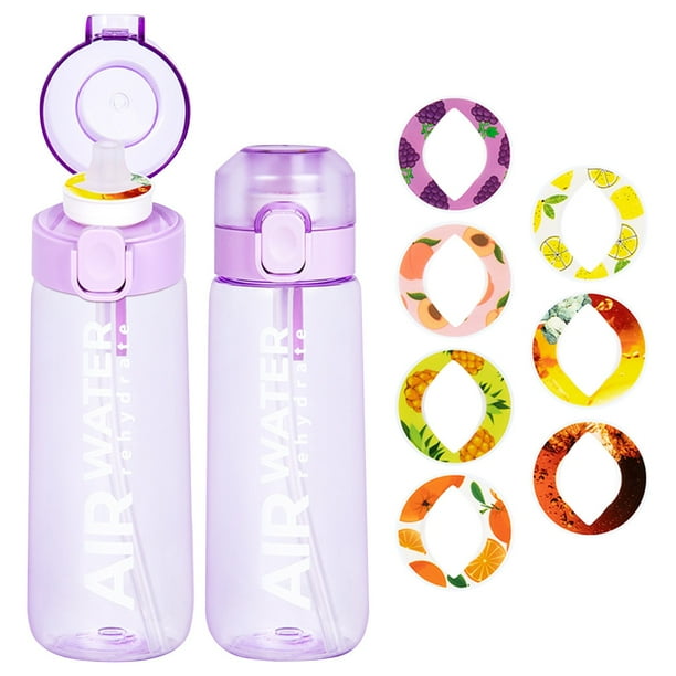 Perfume Tasting Fruit Water Bottle, 0 Sugar And 0 Calorie, Suction Cup, Multiple Rings