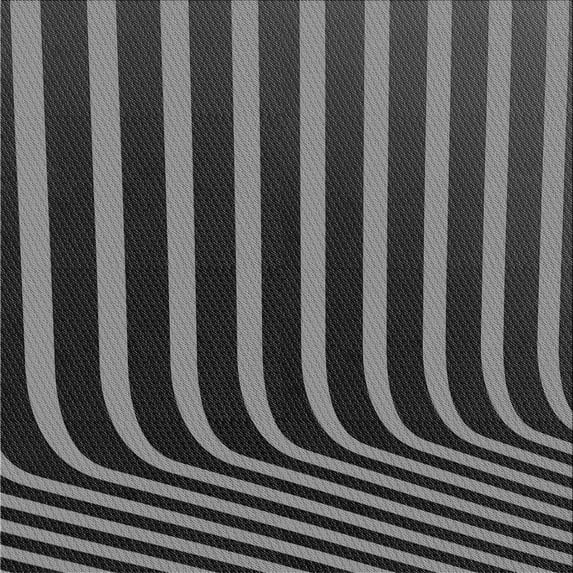 Ahgly Company Indoor Square Patterned Charcoal Black Area Rugs, 4' Square