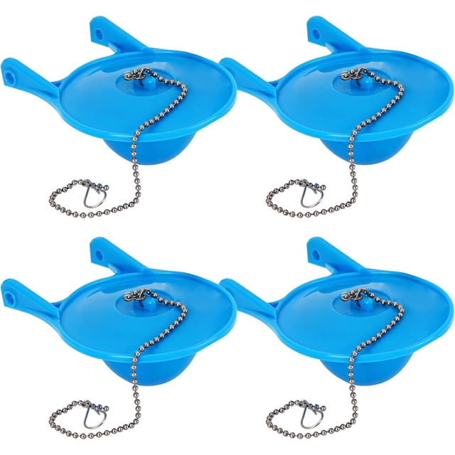 4Pcs 3 Inch Toilet Flapper Replacement Compatible with Gerber 99-788, Easy to Install with Stainless Steel Chain