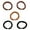 Brown, Tan, Camel, Black, variant on Hair Tie Set for Women & Girls – 5-Piece No-Crease Elastic Hair Ties | Dark Hair