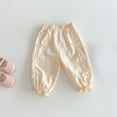 thumbnail image 2 of KAUOD Toddler Girls Bowknot Pants Elastics Waist Harem Bloomers Trousers Girls Summer Cotton Casual Lounge Long Pants, 2 of 8