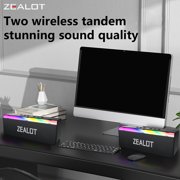 ZEALOT S72, Waterproof Portable Bluetooth Speaker, Enhanced Bass, 12h Battery, IPX6 Rated Dustproof Shockproof Rustproof, Detachable Strap, Black