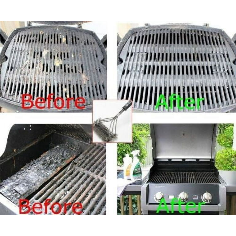 Bbq Grill Cleaning Brush&scraper Barbecue Wire Brush For Grill 18''  Stainless Grill Grate Cleaner - Safe Grill Accessories&tools For Weber Gas/charco
