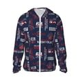 thumbnail image 1 of Balery Nautical Style Sailboat Sudadera ligera de manga larga con capucha y protección solar UPF 50+ para hombre y mujer, ideal para pesca y running-Medium, 1 of 7