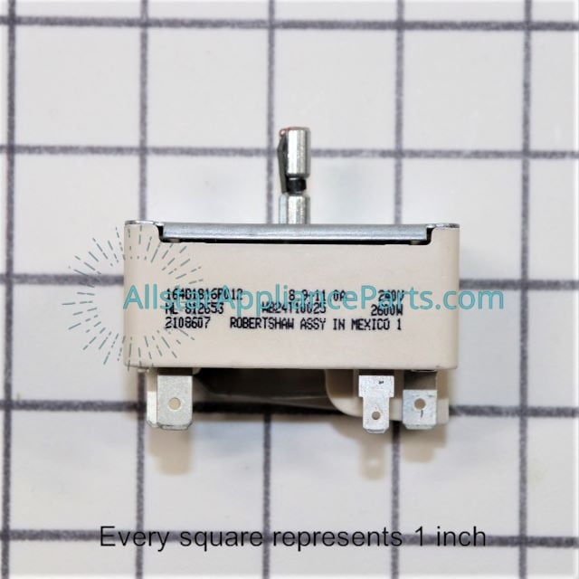 ge wb24t10025 electric range infinite switch, 8 inch