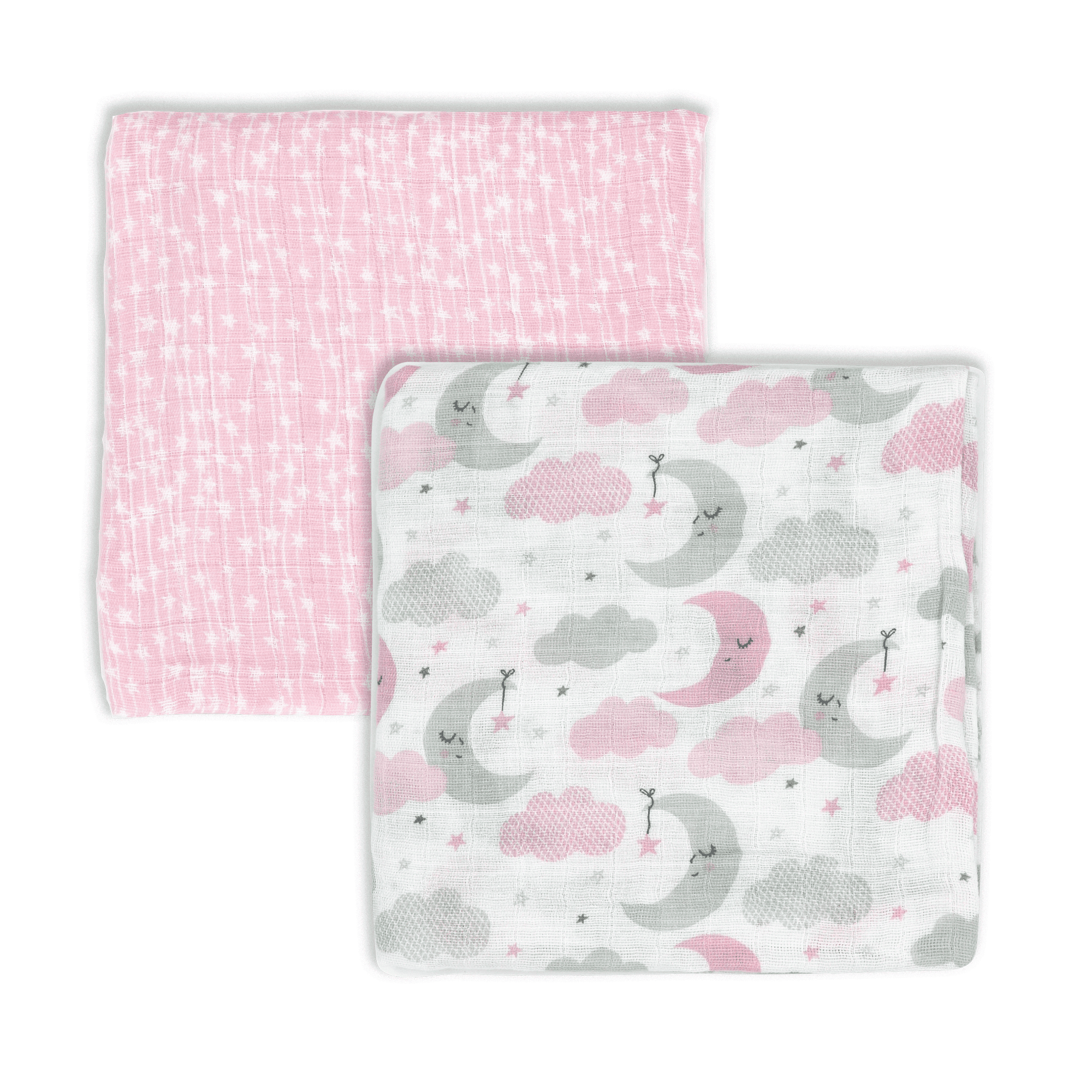 Pink Sweet Dream Swaddle Blanket Set of Two