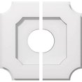 thumbnail image 2 of Ekena Millwork CMP10LE2-03000 10 in. OD x 3 in. ID Square Locke Architectural Grade PVC Contemporary Ceiling Medallion - 2 Piece, 2 of 4