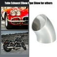 thumbnail image 6 of Unique Bargains 2pcs OD 1 Inch 45 Degree SS304 Stainless Steel Bend Tube Exhaust Elbow Pipe for Car Silver Tone, 6 of 6