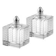 thumbnail image 2 of Hand Made Crystal Silver Pair of Salt and Pepper Shakers, 2 of 3