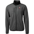 thumbnail image 2 of Men's Cutter & Buck  Gray/Black Bradley Braves Cascade Eco Sherpa Fleece Full-Zip Jacket, 2 of 3