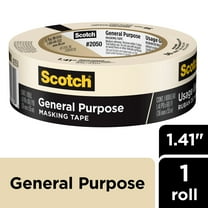 Scotch Greener Painters Masking Tape, 1.5 in x 60 Yds, Tan, 1 Roll
