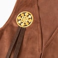 thumbnail image 5 of Toddlers Girls Role Play Western Cowgirl Costume Girls 5 Piece Outfit With Denim Skirt Vest And Bandana,Khaki,80, 5 of 9