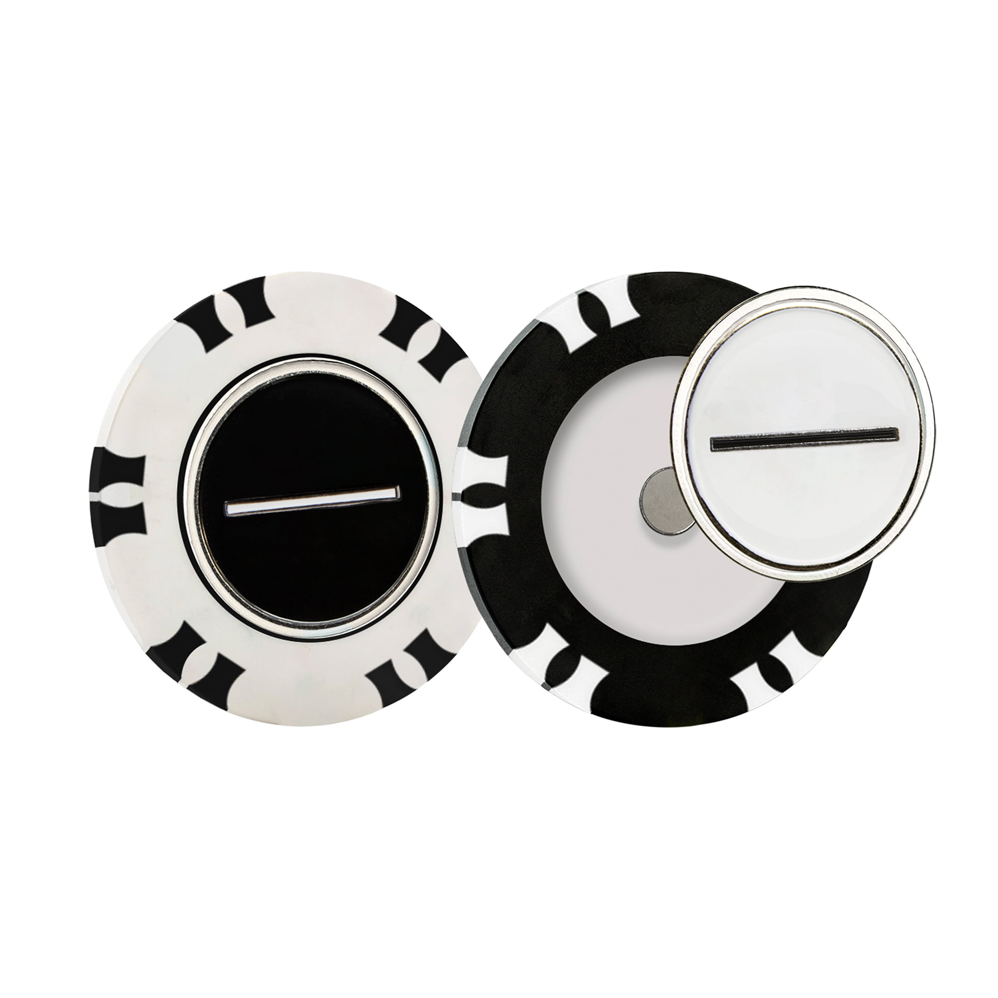 2 pack Athletic Works Golf DualMark Poker Chip Ball Marke