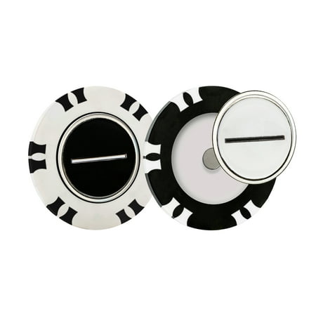 (2 pack) Athletic Works Golf Dual-Mark Poker Chip Ball Markers, 2-Pack