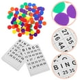 thumbnail image 5 of 1 Set Paper Bingo Cards Set Bingo Game Kit For Family Gatherings And Parties Bingo Game Cards And Plastic Chips Enhances Number Recognition, 5 of 5