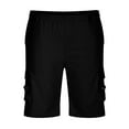 thumbnail image 6 of asjyhkr Mens Casual Twill Cargo Shorts Cotton Drawstring Drawstring Classic Cargo Stretch Shorts with 6 Pockets, 6 of 6