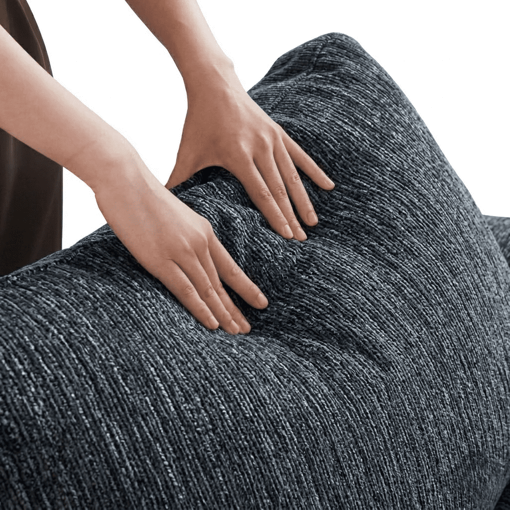 Howcool Cloud Couch Modular Sectional Sofa 6 Seat 134" U Shaped Convertible Couch Chenille Thick Cushion with 2 Storage Ottomans and Toss Pillows Washable Removable Cover for Living Room,Blue Gray