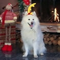 thumbnail image 3 of Adjustable Pet Headband With Matching Choker For Medium Large Dogs Party Celebration Elastic Band Accessory, 3 of 4