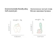thumbnail image 3 of Juego de broches con dibujos animados para dientes y cepillos de dientes para cuidado dental, 3 of 3