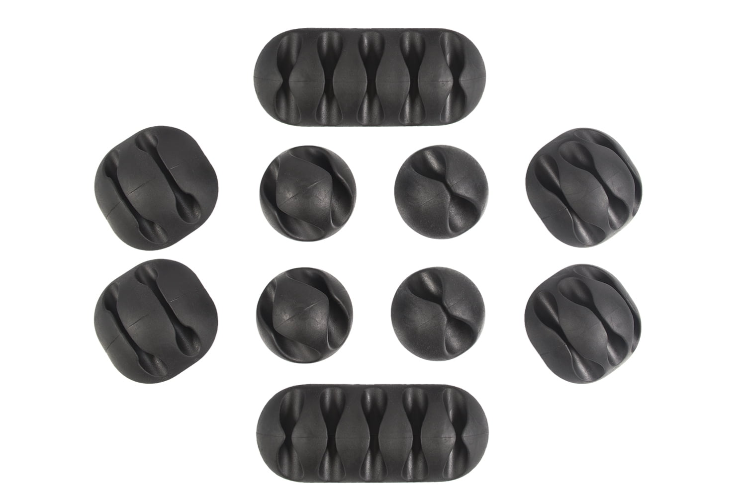 large black cable clips