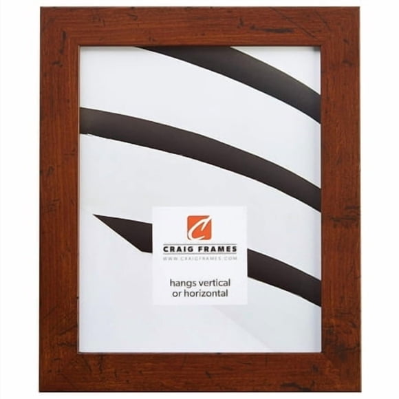 Craig Frames Bauhaus 125 Picture Frame, 12 x 18 Inch, Rustic Dark Walnut