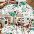 thumbnail image 6 of Happy Birthday Area Rug 4'x6', Green Luxury Dress Crown Carriage Flowers Washable Non-Slip Rugs, Low Pile Large Carpet for Living Room Bedroom Dining Room Kitchen Office Indoor Mat, 6 of 9